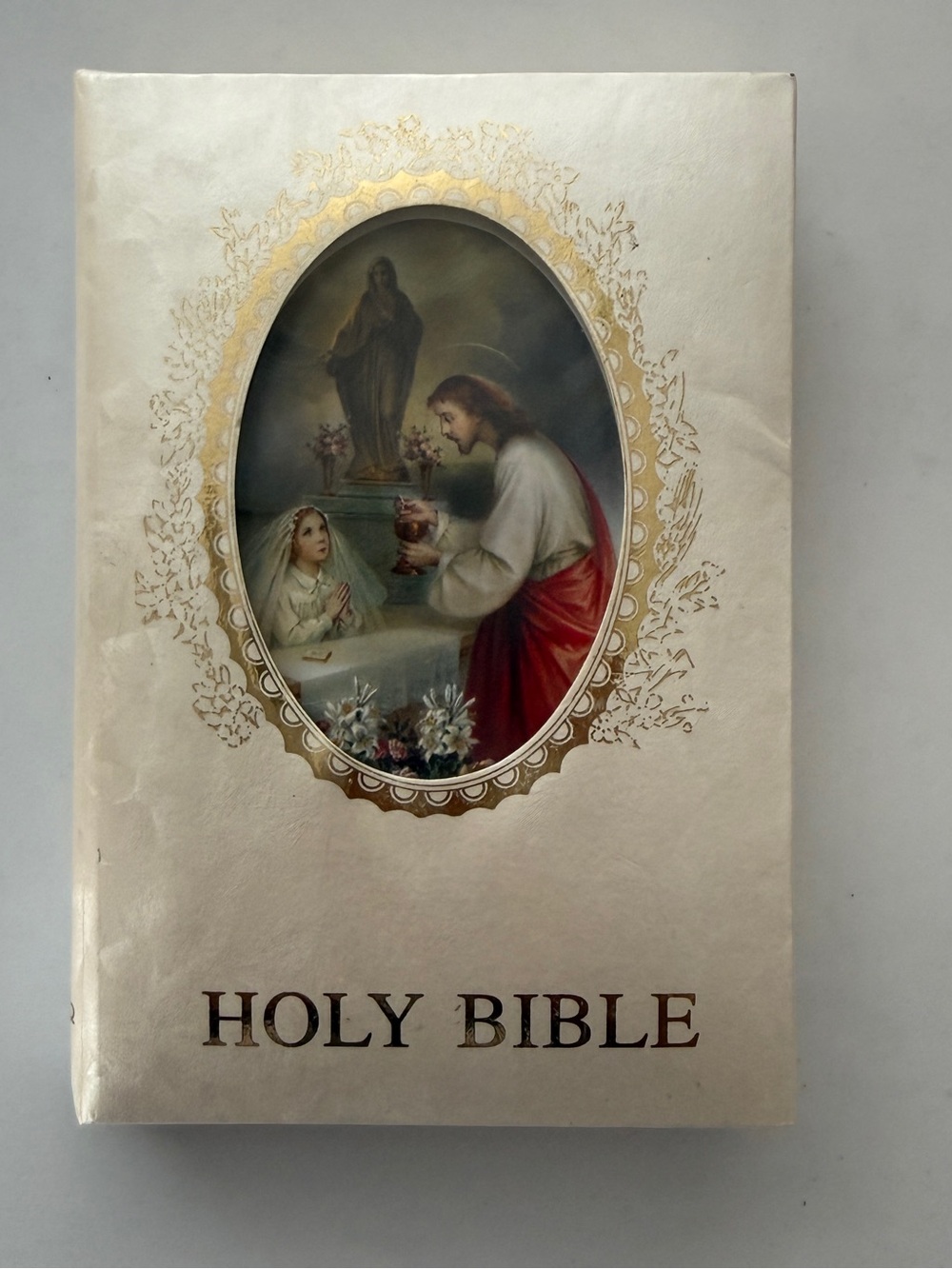 Holy Bible- New Testament 4"x6" Gold Lined Pages